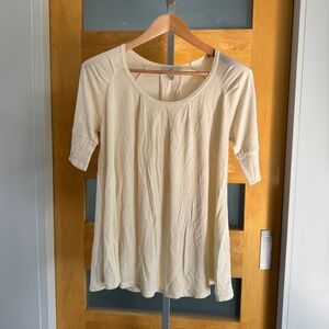Joie Cream Short Sleeve Women's Top